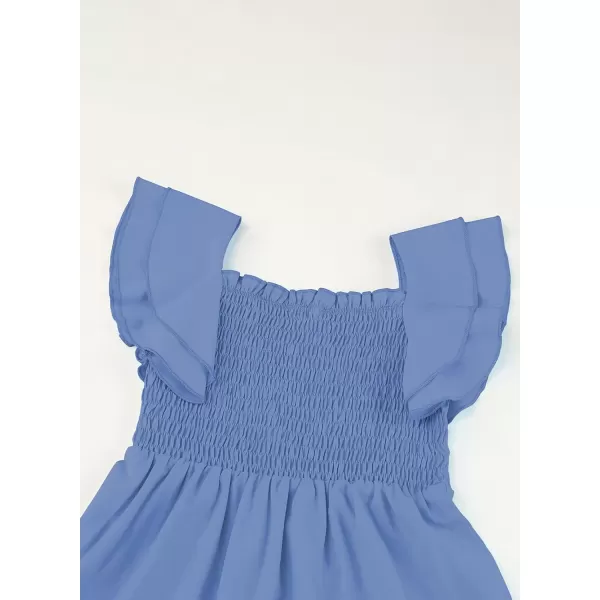 blibean Tween Girls Elegant Ruffle Sleeve Dresses Size 6-15 Years