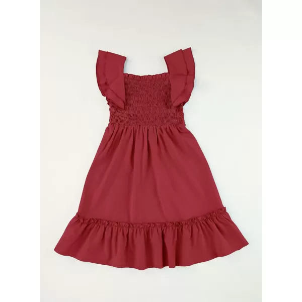 blibean Tween Girls Elegant Ruffle Sleeve Dresses Size 6-15 Years