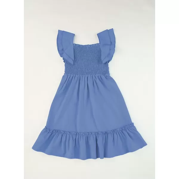 blibean Tween Girls Elegant Ruffle Sleeve Dresses Size 6-15 Years