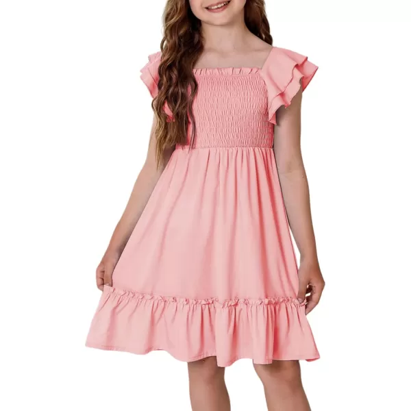 blibean Tween Girls Elegant Ruffle Sleeve Dresses Size 6-15 Years