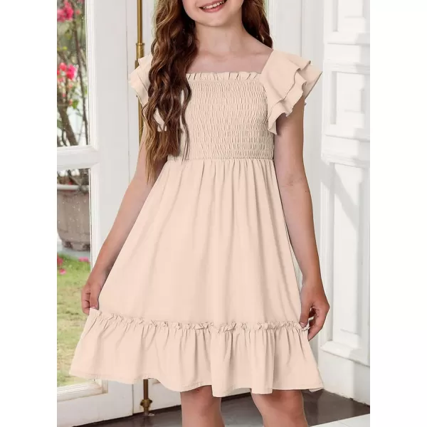 blibean Tween Girls Elegant Ruffle Sleeve Dresses Size 6-15 Years