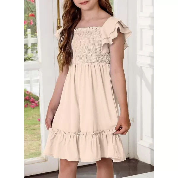 blibean Tween Girls Elegant Ruffle Sleeve Dresses Size 6-15 Years