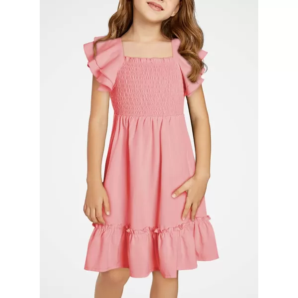 blibean Tween Girls Elegant Ruffle Sleeve Dresses Size 6-15 Years
