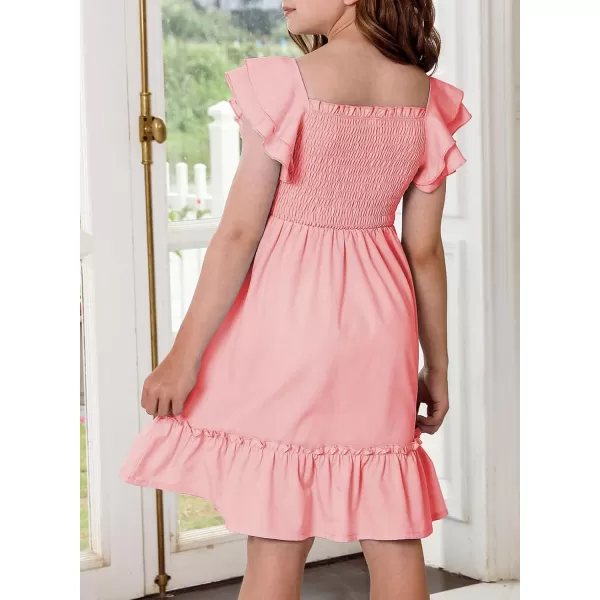blibean Tween Girls Elegant Ruffle Sleeve Dresses Size 6-15 Years