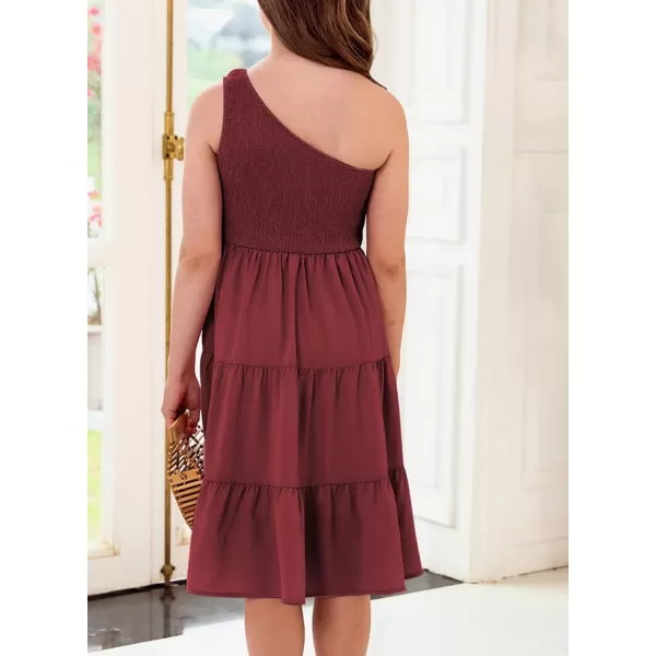 blibean Tween Girls One-Shoulder Dresses Size 6-15 Years Old
