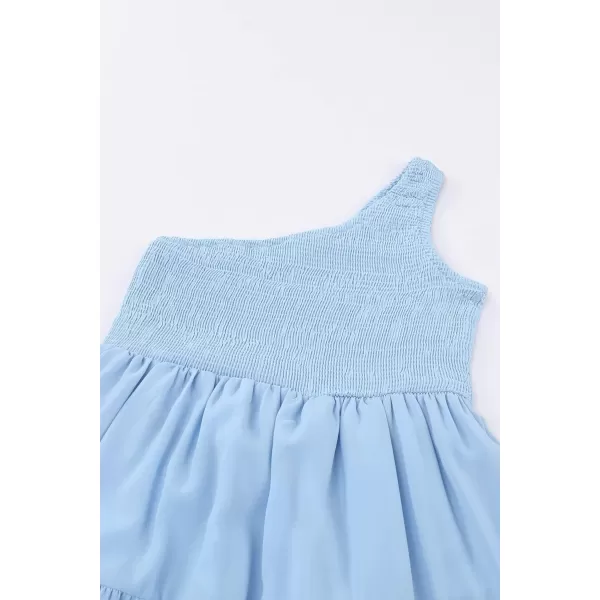 blibean Tween Girls One-Shoulder Dresses Size 6-15 Years Old