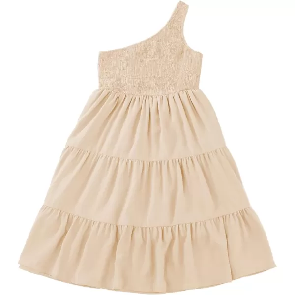 blibean Tween Girls One-Shoulder Dresses Size 6-15 Years Old
