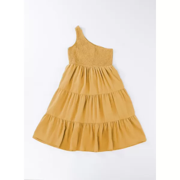 blibean Tween Girls One-Shoulder Dresses Size 6-15 Years Old