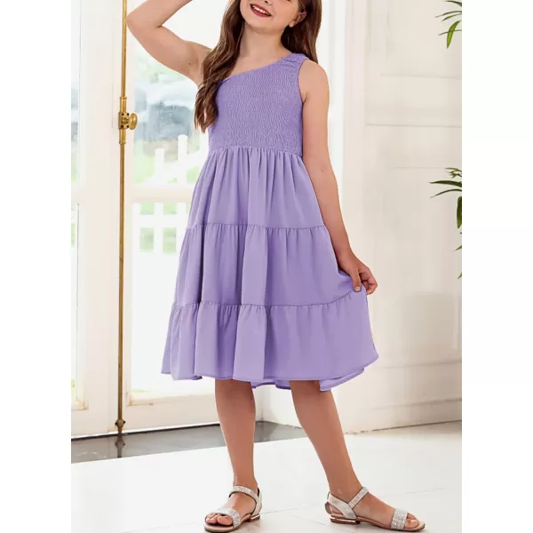blibean Tween Girls One-Shoulder Dresses Size 6-15 Years Old