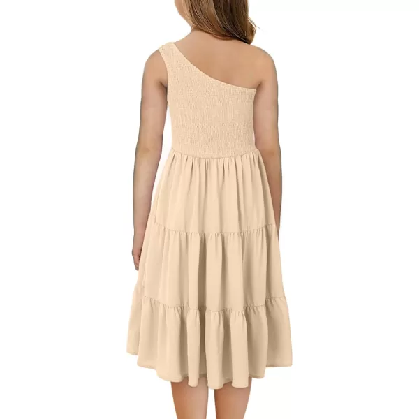 blibean Tween Girls One-Shoulder Dresses Size 6-15 Years Old
