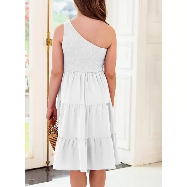 blibean Tween Girls One-Shoulder Dresses Size 6-15 Years Old