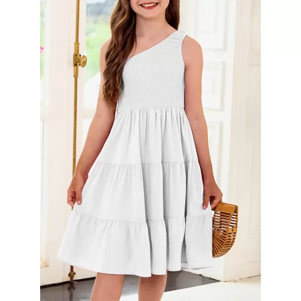 blibean Tween Girls One-Shoulder Dresses Size 6-15 Years Old