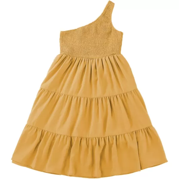 blibean Tween Girls One-Shoulder Dresses Size 6-15 Years Old