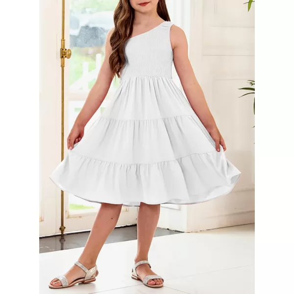 blibean Tween Girls One-Shoulder Dresses Size 6-15 Years Old