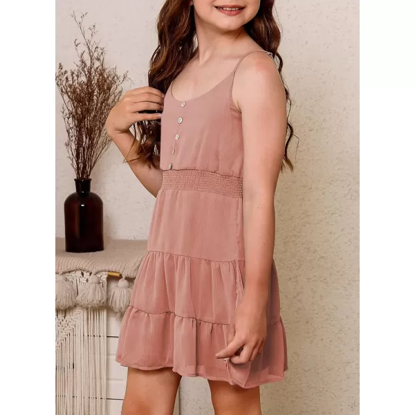 blibean Tween Girls Sundress Adjustable Strap Dress Size 4-13 Years