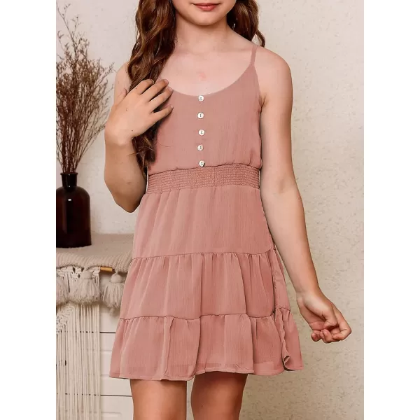 blibean Tween Girls Sundress Adjustable Strap Dress Size 4-13 Years