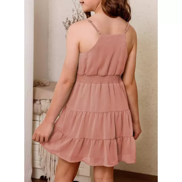 blibean Tween Girls Sundress Adjustable Strap Dress Size 4-13 Years