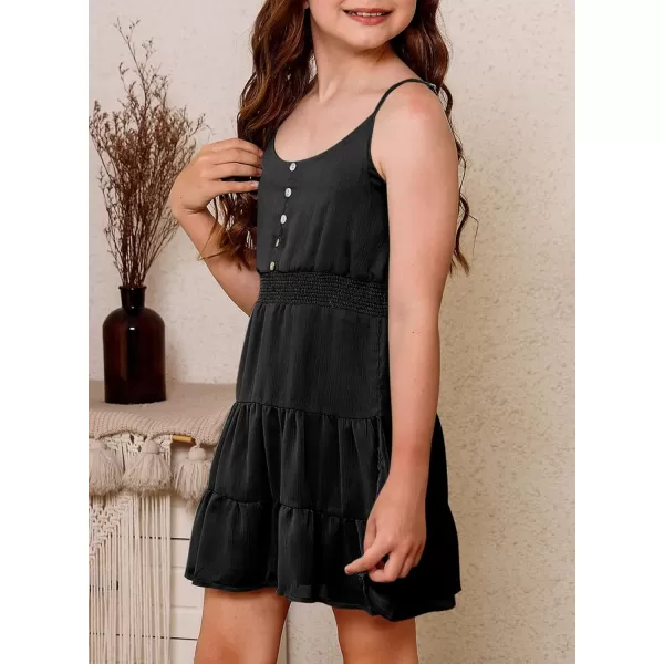 blibean Tween Girls Sundress Adjustable Strap Dress Size 4-13 Years