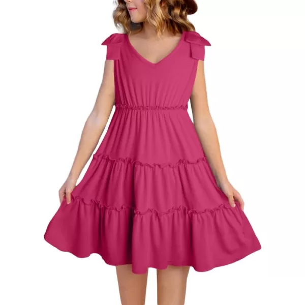 blibean Girls Boho Bow Strap Sleeveless Dress Kid Tiered Sundress Size 6-15 Years