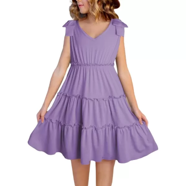 blibean Girls Boho Bow Strap Sleeveless Dress Kid Tiered Sundress Size 6-15 Years