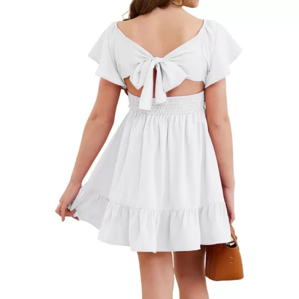 blibean Girls Summer Tie Back Dress Tween Kids Off Shoulder Dresses Size 4-13 Years