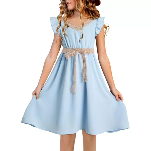 blibean Tween Girls Elegant Dresses Kids Semi Formal Dress Size 6-15 Years