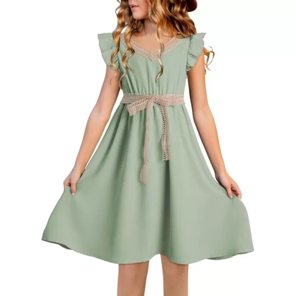 blibean Tween Girls Elegant Dresses Kids Semi Formal Dress Size 6-15 Years