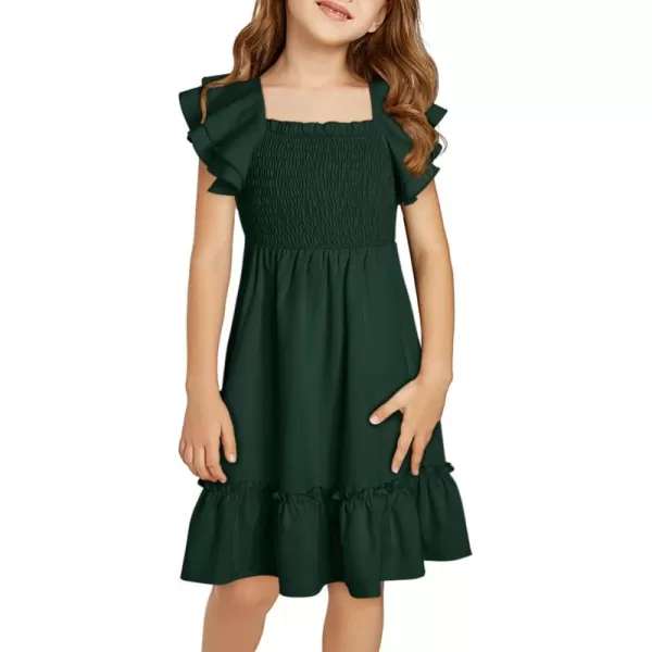 blibean Tween Girls Elegant Ruffle Sleeve Dresses Size 6-15 Years