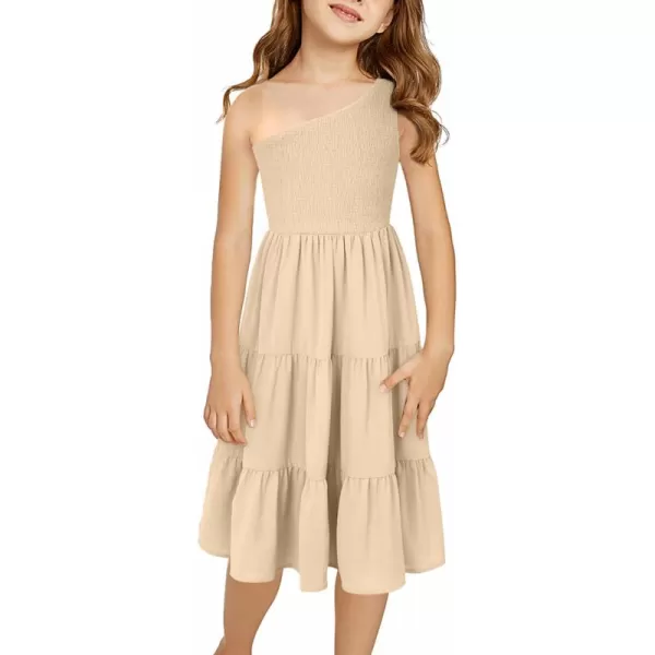 blibean Tween Girls One-Shoulder Dresses Size 6-15 Years Old