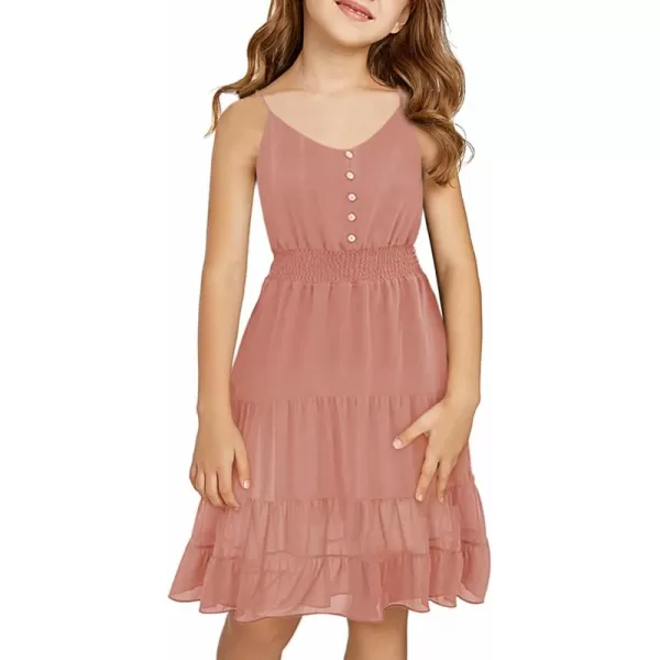 blibean Tween Girls Sundress Adjustable Strap Dress Size 4-13 Years