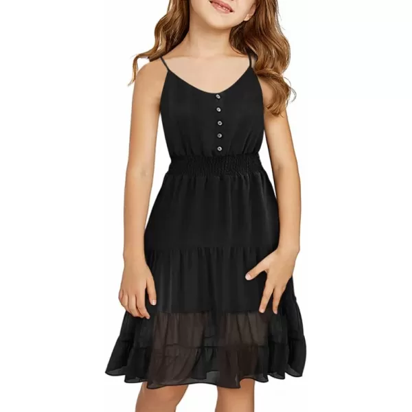 blibean Tween Girls Sundress Adjustable Strap Dress Size 4-13 Years