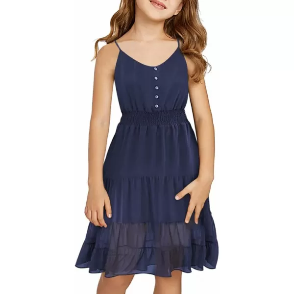 blibean Tween Girls Sundress Adjustable Strap Dress Size 4-13 Years