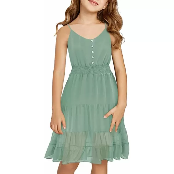 blibean Tween Girls Sundress Adjustable Strap Dress Size 4-13 Years