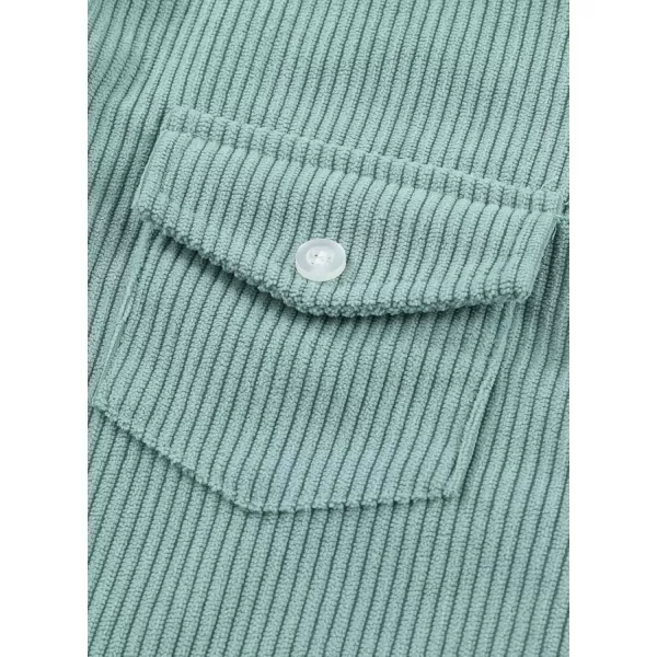 blibean Boy Corduroy Long Sleeve Shirt Shacket with Pockets Size 6-15 Years Old
