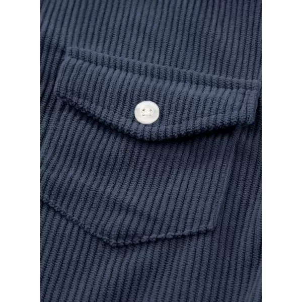 blibean Boy Corduroy Long Sleeve Shirt Shacket with Pockets Size 6-15 Years Old