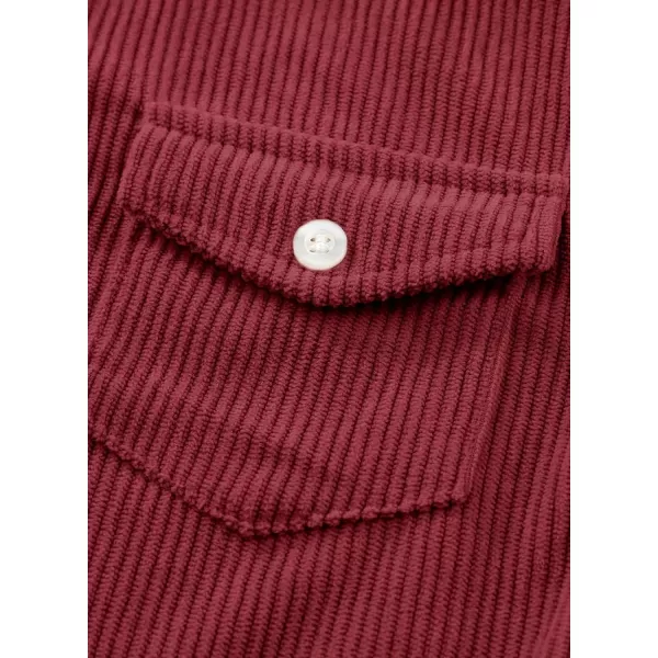 blibean Boy Corduroy Long Sleeve Shirt Shacket with Pockets Size 6-15 Years Old