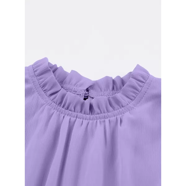 blibean Tween Girls Elegant Dresses Kids Summer Ruffle Sleeve Dress Size 4-15 Years Old