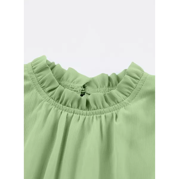 blibean Tween Girls Elegant Dresses Kids Summer Ruffle Sleeve Dress Size 4-15 Years Old