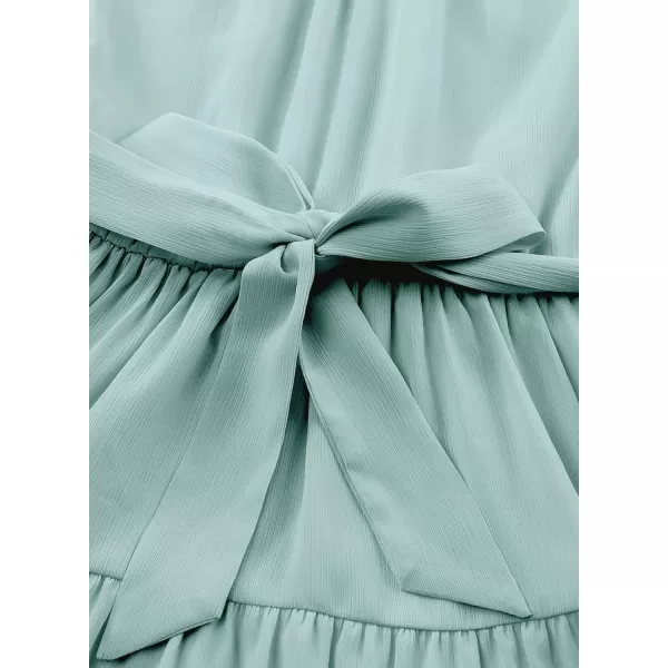 blibean Tween Girls Elegant Dresses Kids Summer Ruffle Sleeve Dress Size 4-15 Years Old
