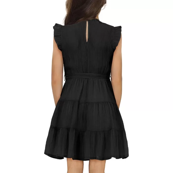 blibean Tween Girls Elegant Dresses Kids Summer Ruffle Sleeve Dress Size 4-15 Years Old