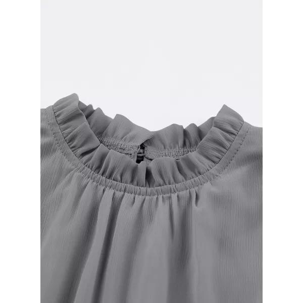 blibean Tween Girls Elegant Dresses Kids Summer Ruffle Sleeve Dress Size 4-15 Years Old