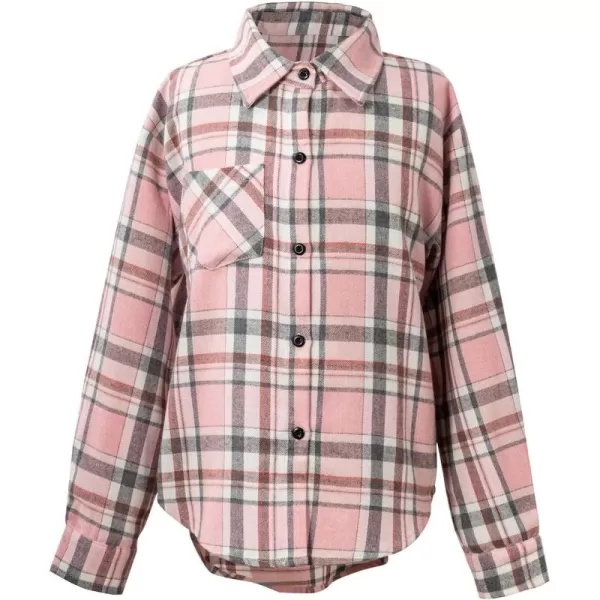 blibean Unisex Girl Boy Fall Long Sleeve Plaid Shirt Top Kid Size 6-15 Years Old