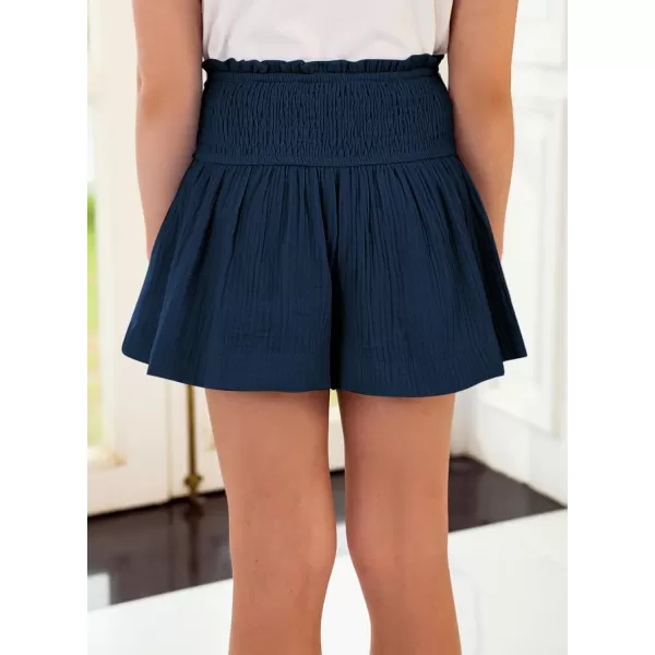 blibean Girls Cotton Shorts Summer Casual Pants Size 4-13 Years Old