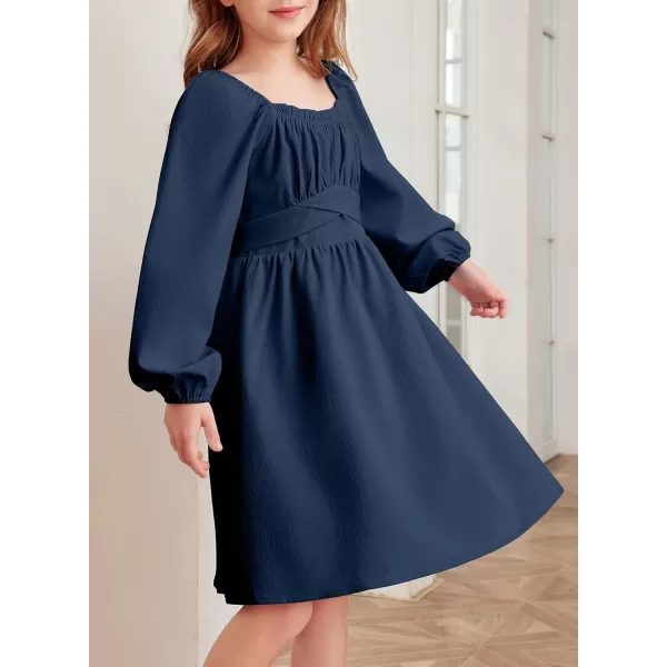 blibean Teen Girls Adjustable Tie Back Dresses Kids Outfits Size 6-15 Years