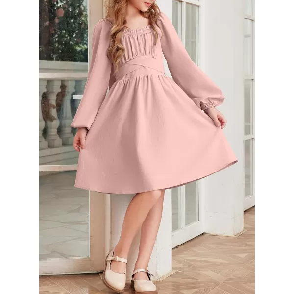 blibean Teen Girls Adjustable Tie Back Dresses Kids Outfits Size 6-15 Years