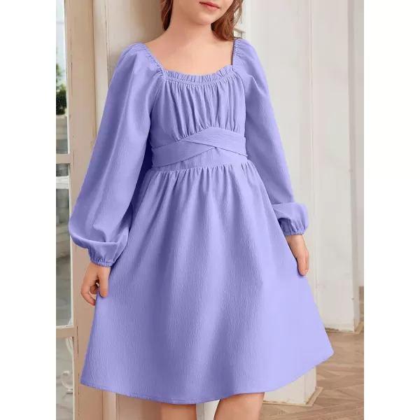 blibean Teen Girls Adjustable Tie Back Dresses Kids Outfits Size 6-15 Years