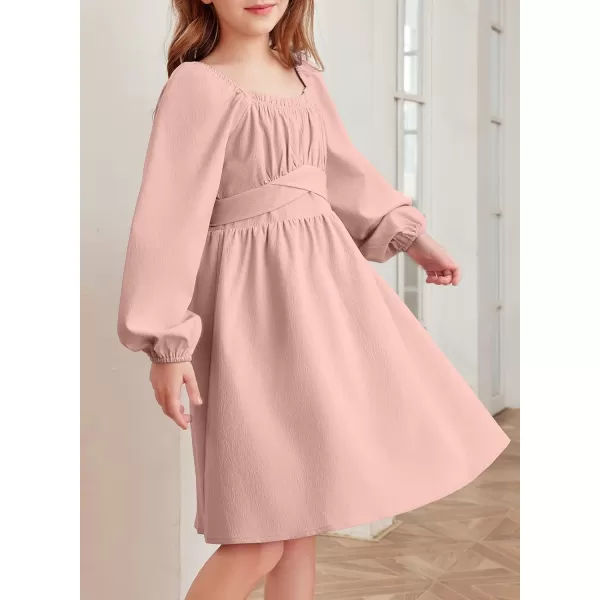 blibean Teen Girls Adjustable Tie Back Dresses Kids Outfits Size 6-15 Years