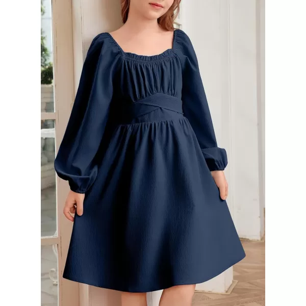 blibean Teen Girls Adjustable Tie Back Dresses Kids Outfits Size 6-15 Years