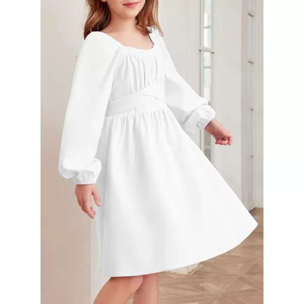 blibean Teen Girls Adjustable Tie Back Dresses Kids Outfits Size 6-15 Years