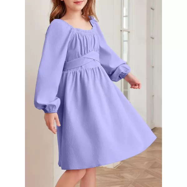 blibean Teen Girls Adjustable Tie Back Dresses Kids Outfits Size 6-15 Years